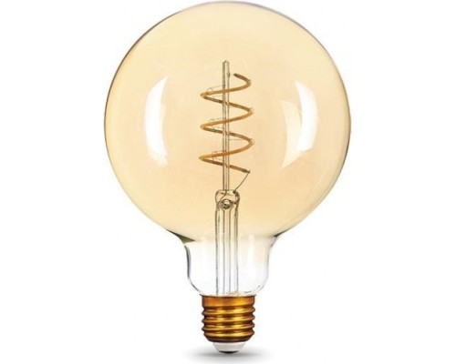 Лампа светодиодная GAUSS G125 filament 6w 360lm 2400к е27 golden flexible led [158802008]