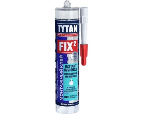 Клей монтажный TYTAN Fix2 Instant Invisible (290мл) [тов-213066]