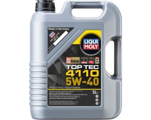 Масло моторное LIQUI-MOLY SAE 5W40 Top Tec 4110 5 л. 21479 синтетическое [21479]