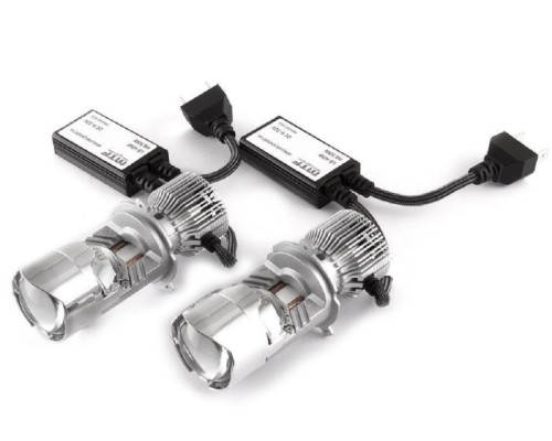 Модули светодиодные MTF LIGHT MiniLENS EXPERT H4/H19, 12/24V, 40/50W, 5500K, 2шт. MH4K5E