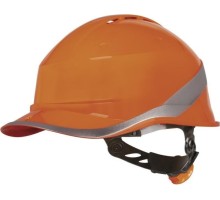 Каска Delta Plus DIAMOND VI WIND с вентиляцией, оранжевая DIAM6WTRORFL