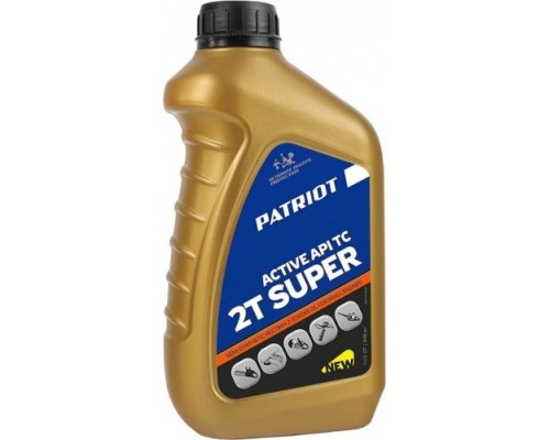 Масло для 2-тактных двигателей PATRIOT Super Active 2T 0,946 л полусинтетическое [850030596]