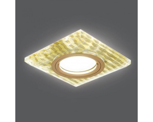 Потолочный светодиодный светильник GAUSS BL081 backlight квадрат. золотые нити/золото, gu5.3, led Потолочный светодиодный светильник GAUSS BL081 backlight квадрат. золотые нити/золото, gu5.3, led