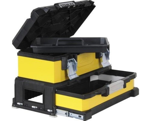 Ящик для инструмента STANLEY YELLOW METAL PLASTIC TOOLBOX WITH A DRAWER 20