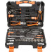 Набор инструментов MAXPILER MXT-65-SET, 65 предметов, 3/8" и 1/4", CrV