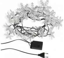 Гирлянда светодиодная Neon-Night Снежинки 30 LED мультиколор 4,4 м с контроллером 303-065