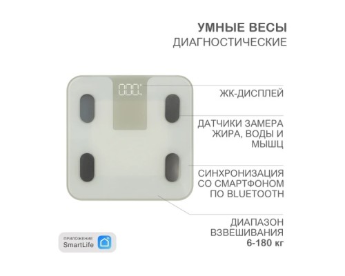 Умные весы HALSA HSL-H-212W диагностические