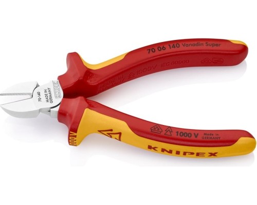 Бокорезы диэлектрические KNIPEX 7006140SB 140 мм [KN-7006140SB]