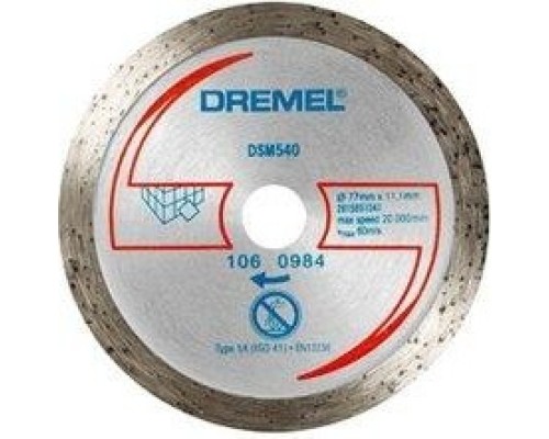 Алмазный отрезной круг DREMEL DSM540 для плитки, сухой рез [2615S540JA]