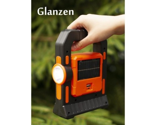 Фонарь кемпинговый GLANZEN CFL-0600-T18-1 светодиодный аккумуляторный USB