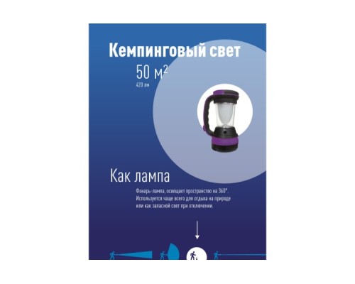 Фонарь аккумуляторный Космос KOCAP2008M-LED 3W LED + 24 *0.5W LED