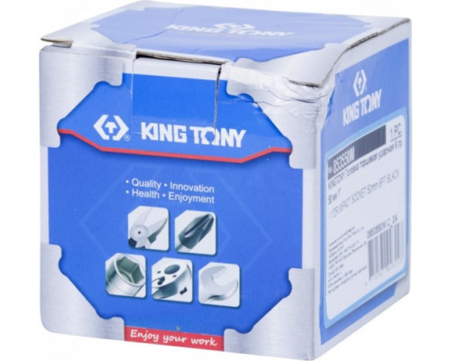 Ударная головка шестигранная 50 мм с посадкой 1" KING TONY 853550M