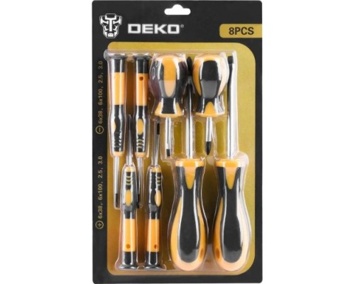 Набор отверток DEKO SS08 (8 предметов) [065-0603]