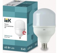 Лампа светодиодная IEK HP 65Вт 230В 4000К E40 LLE-HP-65-230-40-E40