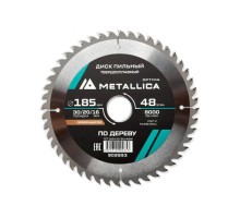 Пильный диск по дереву METALLICA Optima 185x30/20/16 мм 48 зубов, Т=2,4 мм поперечный [902653]