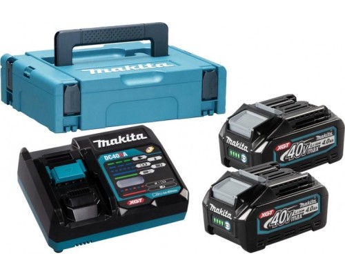 Набор АКБ и ЗУ MAKITA PSK XGT 40.0В 4,0 Ач Li-ion (2шт.) BL4040/DC40RA (1шт.) [191J99-7]