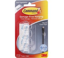 Клипсы для гирлянд 3M Command® (17017CLR) прозрачные, 4 шт 7100108710