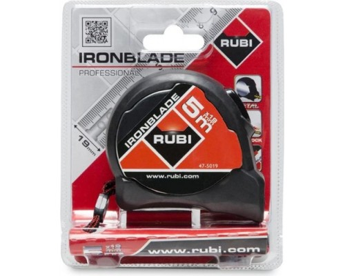 Рулетка измерительная RUBI IRONBLADE 5 м х 19 мм 75904 [75904]