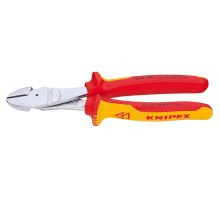 Бокорезы диэлектрические KNIPEX KN-7406200SB особо мощные vde, 200 мм, хром, 2-комп. ручки