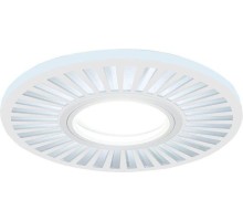 Светильник точечный GAUSS BACKLIGHT кругл./узор. белый, gu5.3, 3w, led 3000k BL137