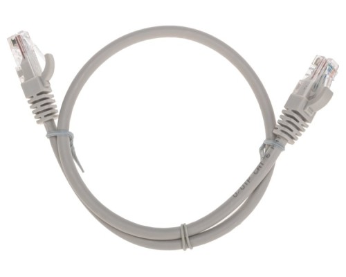 Патч-корд REXANT 02-0290-05 U/UTP, CAT 6, RJ45-RJ45, 26AWG, LSZH, серый, 0,5м