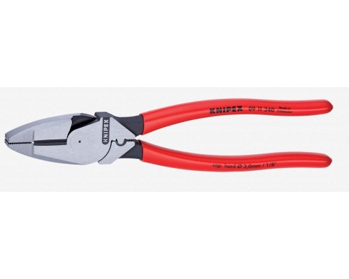 Плоскогубцы KNIPEX 0911240 240 мм [KN-0911240]