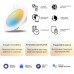 Потолочный светодиодный светильник GAUSS Smart home даунлайт 7w 650lm 2700-4000к 220-240v ip20 105*35м [2030122]
