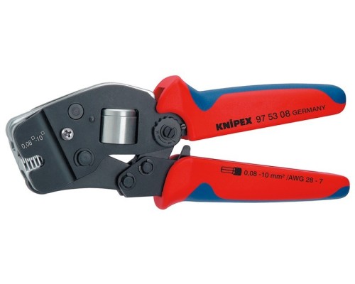 Пресс-клещи KNIPEX KN-975308SB для контактных гильз DIN 46228