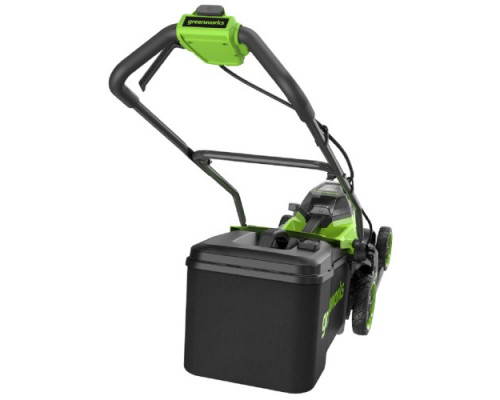 Газонокосилка аккумуляторная GREENWORKS 2520707UD 2x24V, 36 см, бесщеточная, c 2хАКБ 4 Ач и ЗУ купить с доставкой и официальной гарантией