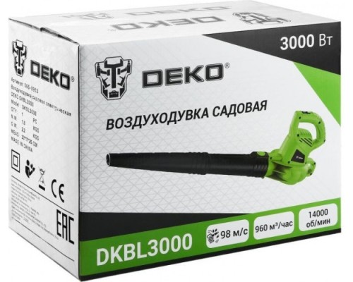 Воздуходувка-пылесос электрическая DEKO DKBL3000 [065-0953]