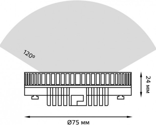 Лампа светодиодная GAUSS GX53 8w 690lm 4100k led [108008208]