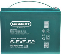Аккумулятор GELBERT 6-EVF-52 (12V55A/H C5) тяговый 025378