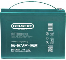 Аккумулятор GELBERT 6-EVF-52 (12V55A/H C5) тяговый 025378