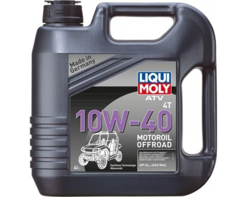 Масло для квадроциклов LIQUI-MOLY SAE 10W40 ATV 4T Motoroil Offroad 4 л 7541 синтетическое [7541]