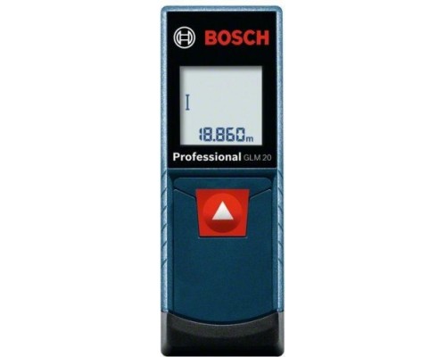 Лазерный дальномер BOSCH GLM 20 [0601072E00] 2 х 1,5 B LR03 (AAA), упаковка
