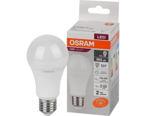 Лампа светодиодная OSRAM LED VALUE cla100 12sw/865 230v e27 10x1 [4058075579064]