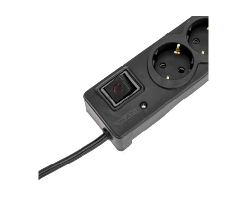 Фильтр сетевой Kranz 13-4703 5 гнезд, 5м, 3х1,5мм², с автовыкл, 2USB, черный Фильтр сетевой Kranz 13-4703 5 гнезд, 5м, 3х1,5мм², с автовыкл, 2USB, черный