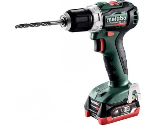 Аккумуляторная дрель-шуруповерт METABO PowerMaxx BS 12 BL 2х4.0 Ач LiHD, бесщеточная [601038800]