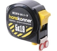 Рулетка HANSKONNER HK2010-04-3-19 3x19, 2 стопа, мощный магнит