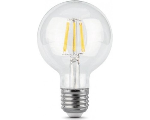 Лампа светодиодная GAUSS G95 filament g95 6w 630lm 2700к е27 led [105802106]