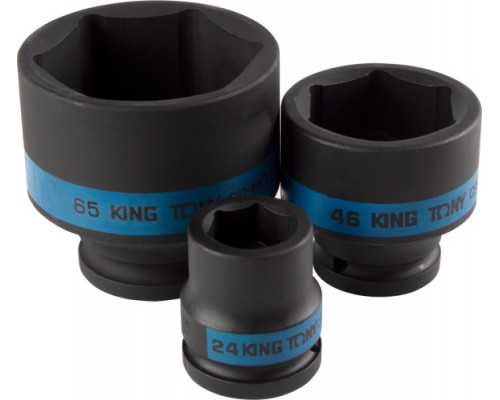 Набор ударных головок 3/4" KING TONY 6424MP, 6-гранные, 24-65 мм, 14 предметов