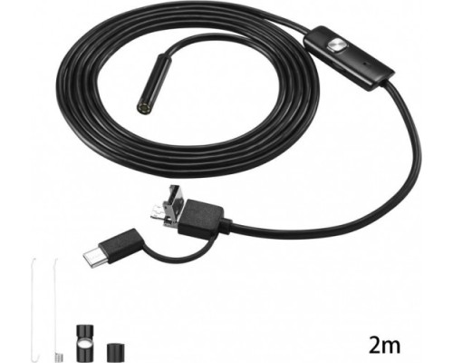 Видеоэндоскоп DEKO WEC-2 водонепроницаемый 2м (micro usb, usb, type-c) [065-0154]