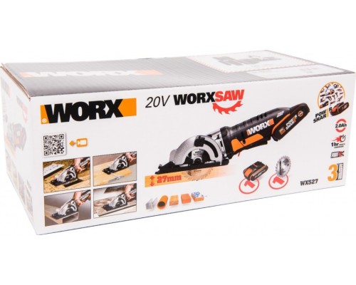 Пила дисковая аккумуляторная WORX SAW WX527 [WX527]