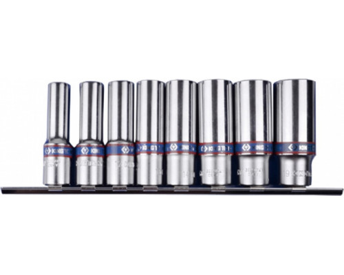 Набор головок 3/8" KING TONY 3508MR10, 6-гранные, 10-19 мм, 8 предметов