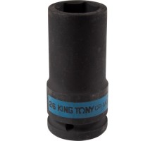 Головка торцевая ударная глубокая шестигранная 3/4 KING TONY 643526M 26 мм