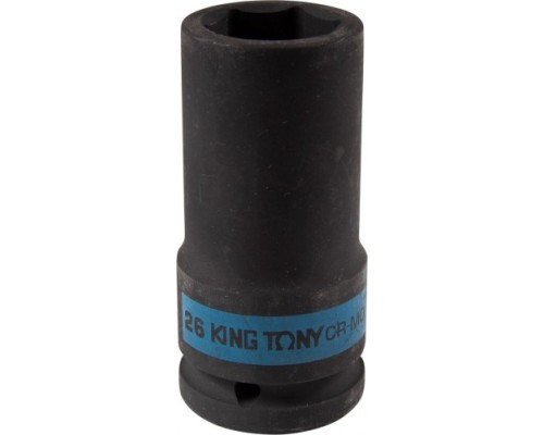 Головка торцевая ударная глубокая шестигранная 3/4 KING TONY 643526M 26 мм