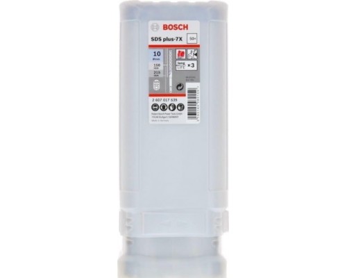 Бур SDS-plus 7-X BOSCH 10х 150/215 мм (уп50шт.) [2607017539]