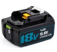 Аккумулятор TopON для Makita BL1850B 18В, 5.0Ah (Li-Ion) TOP-PTGD-MAK-18-5.0