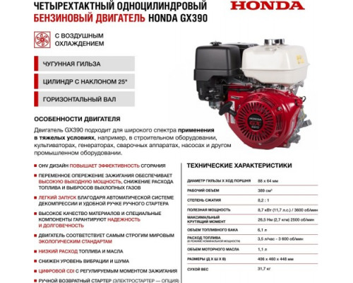 Мотопомпа бензиновая для грязной воды HND WP40XT