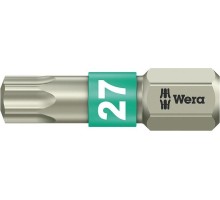 Бита для заворачивания, нержавеющая сталь WERA 3867/1 TS TX27, 25 мм WE-071036 [WE-071036]